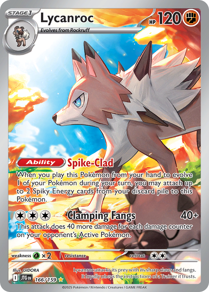 Lycanroc 166 Journey Together Pokémon card