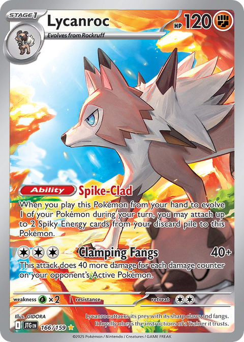 Lycanroc 166 Journey Together Pokémon card