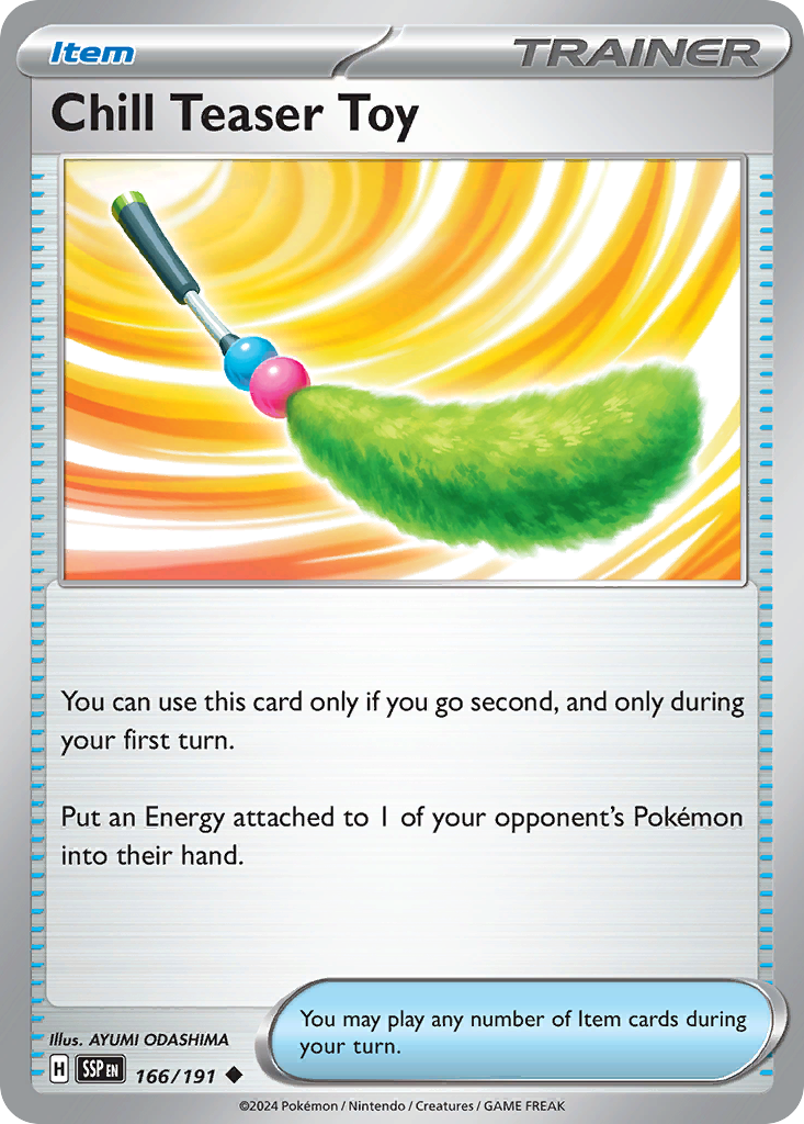 Chill Teaser Toy 166 Surging Sparks Pokémon card