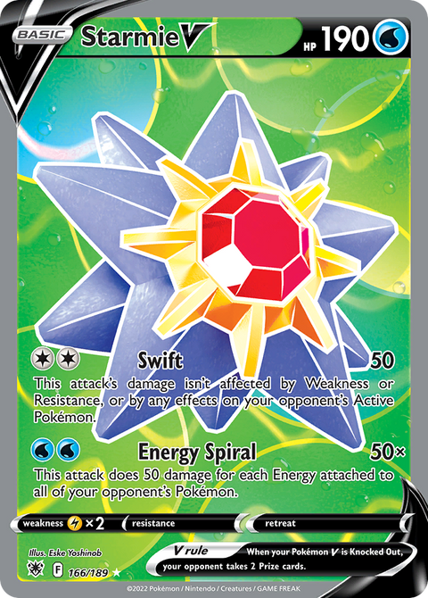 Starmie V 166 Astral Radiance Pokémon card