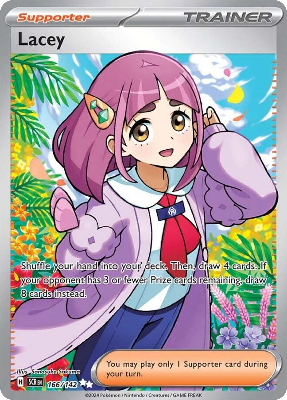 Lacey 166 Stellar Crown Pokémon card