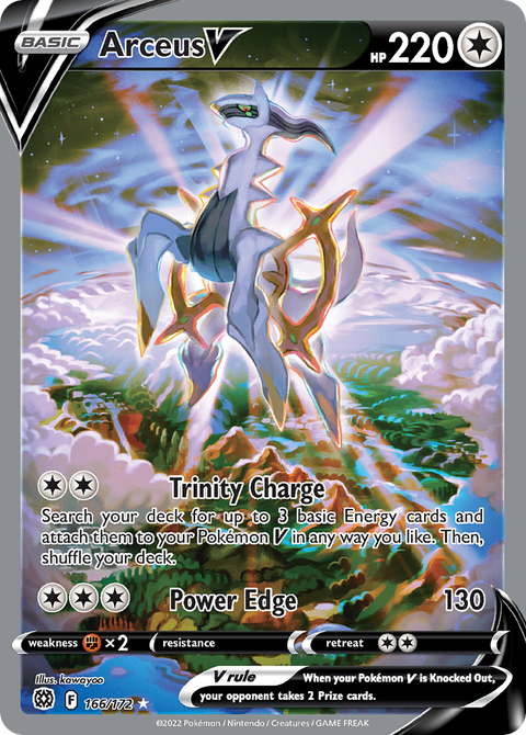 Arceus V 166 Brilliant Stars Pokémon card