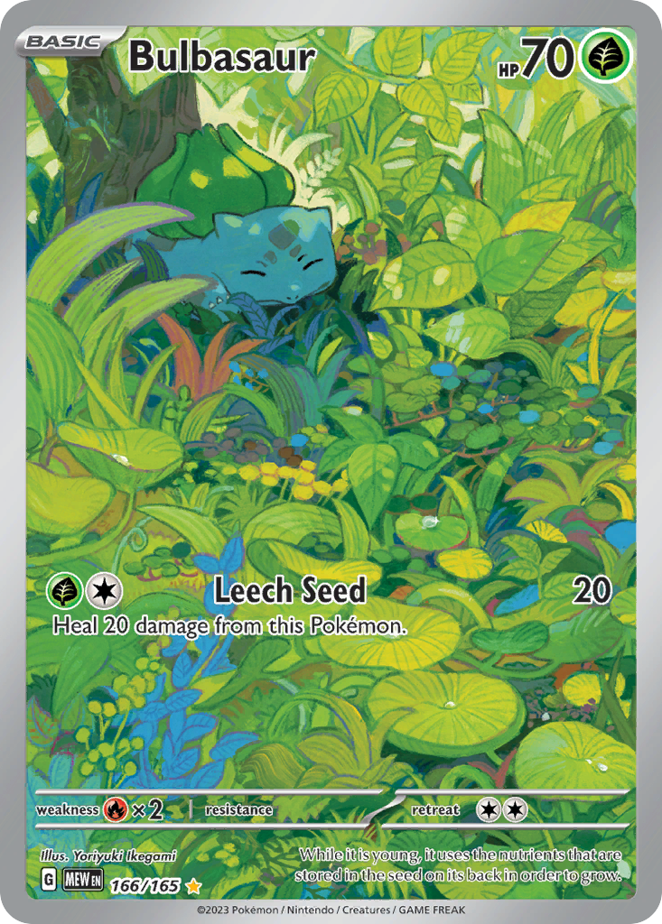 Bulbasaur 166 151 Pokémon card