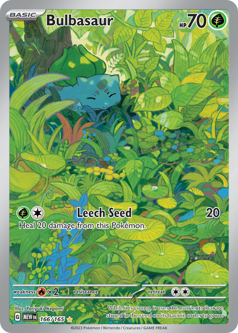 Bulbasaur 166 151 Pokémon card