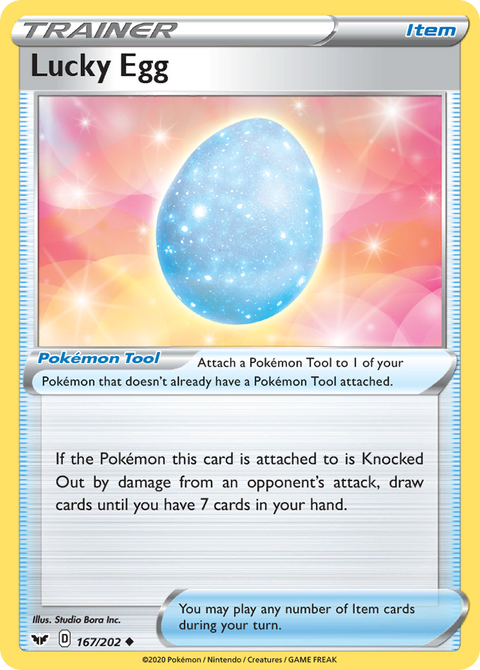 Lucky Egg 167 Sword & Shield Pokémon card