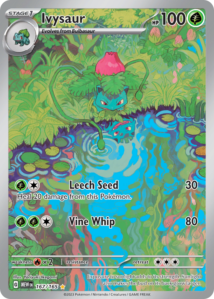 Ivysaur 167 151 Pokémon card