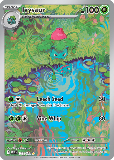 Ivysaur 167 151 Pokémon card