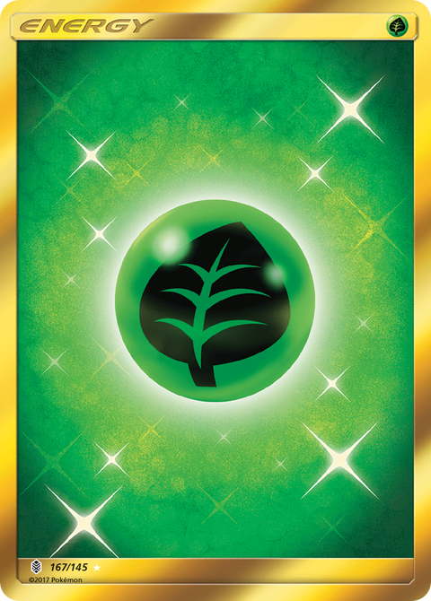 Grass Energy 167 Guardians Rising Pokémon card