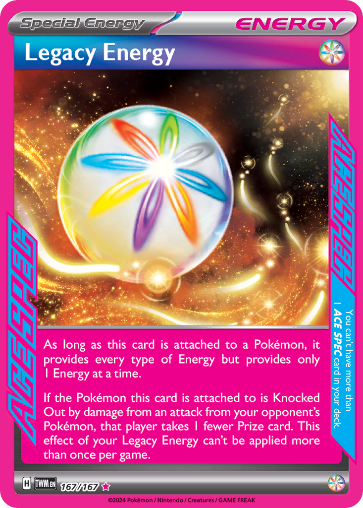 Legacy Energy 167 Twilight Masquerade Pokémon card