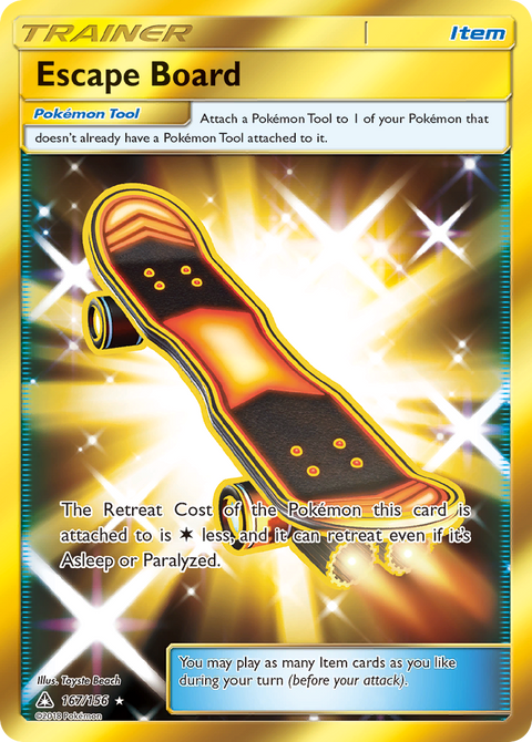 Escape Board 167 Ultra Prism Pokémon card