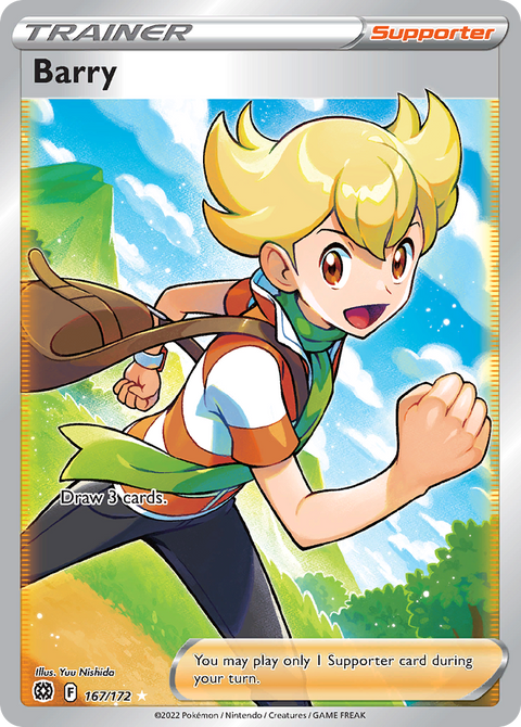 Barry 167 Brilliant Stars Pokémon card