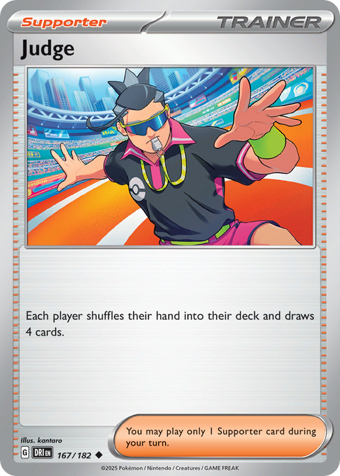 Judge 167 Destined Rivals Pokémon card