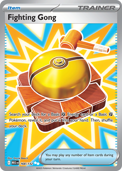 Fighting Gong 168 Mega Evolution Pokémon card