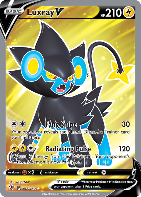 Luxray V 168 Astral Radiance Pokémon card