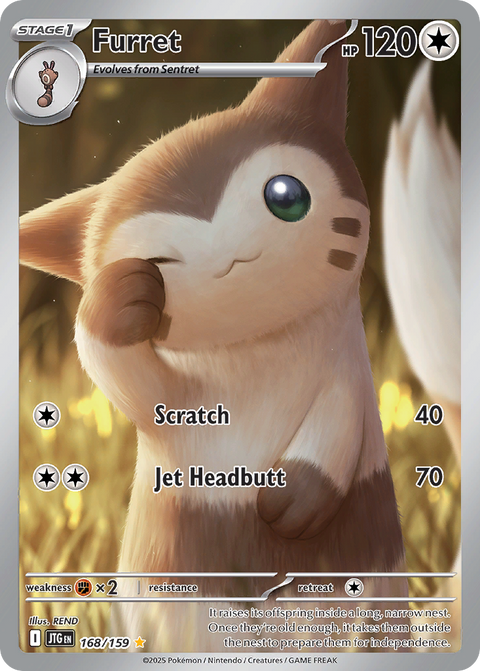 Furret 168 Journey Together Pokémon card