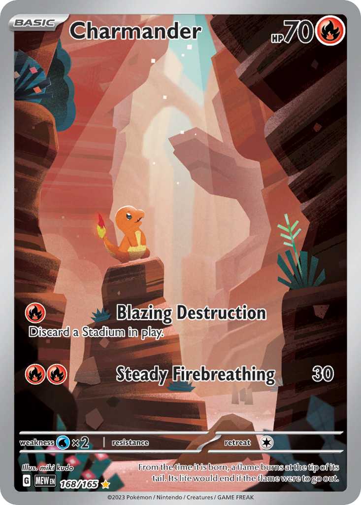 Charmander 168 151 Pokémon card
