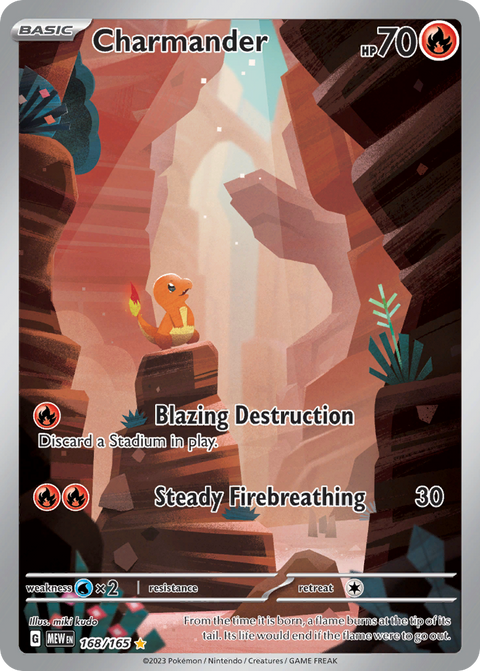 Charmander 168 151 Pokémon card