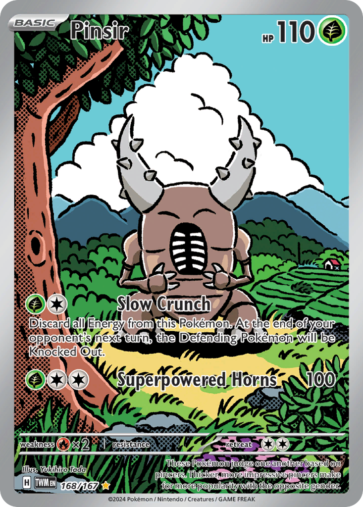 Pinsir 168 Twilight Masquerade Pokémon card