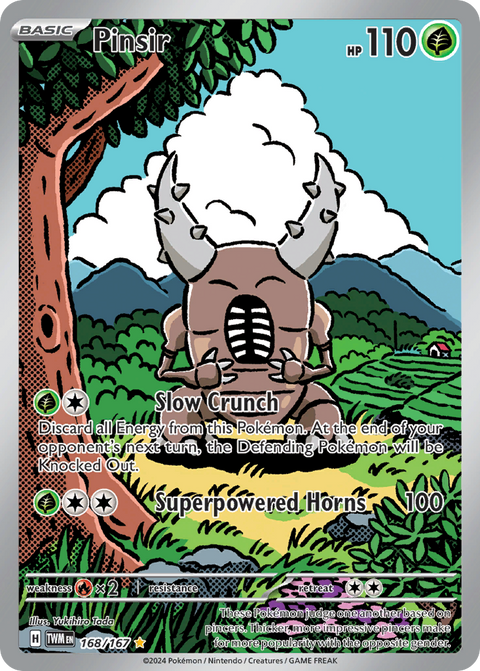 Pinsir 168 Twilight Masquerade Pokémon card
