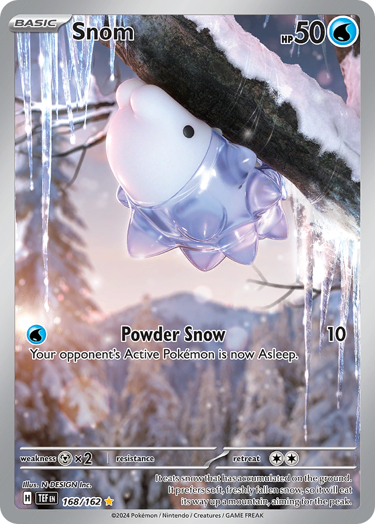 Snom 168 Temporal Forces Pokémon card