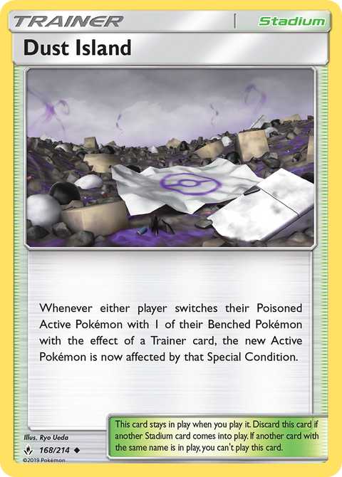 Dust Island 168 Unbroken Bonds Pokémon card