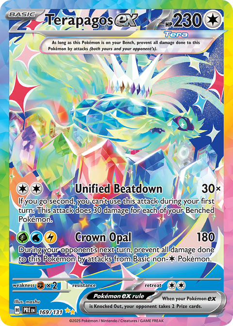 Terapagos ex 169 Prismatic Evolutions Pokémon card