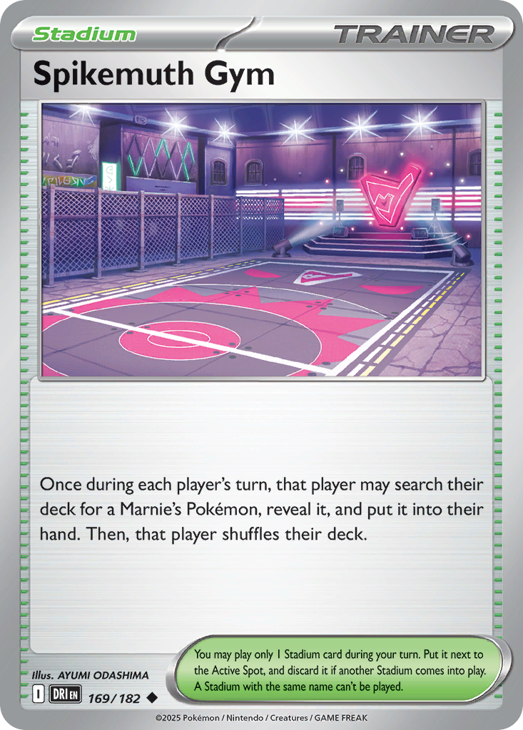 Spikemuth Gym 169 Destined Rivals Pokémon card