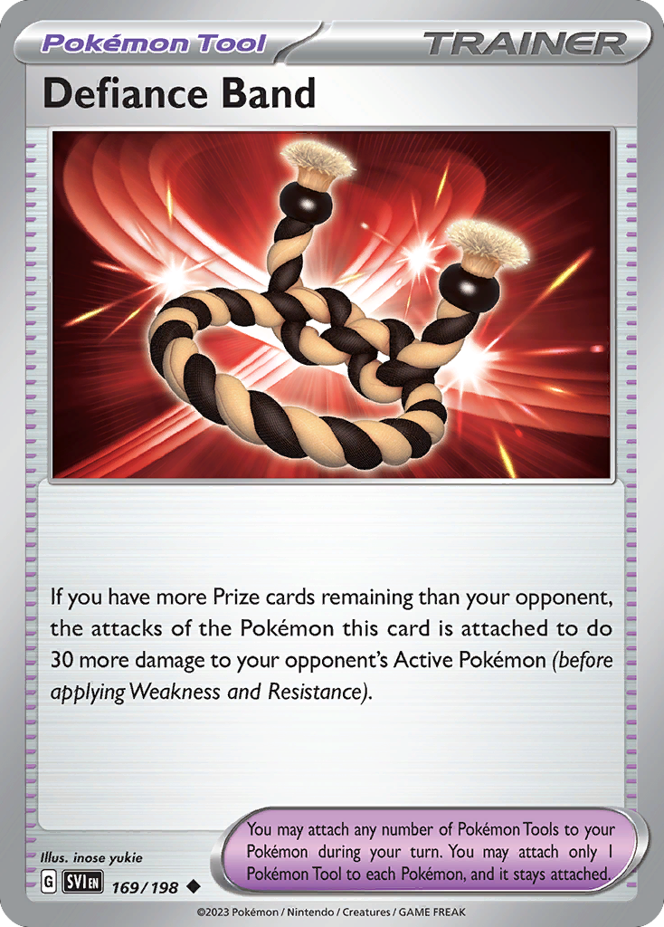 Defiance Band 169 Scarlet & Violet Pokémon card