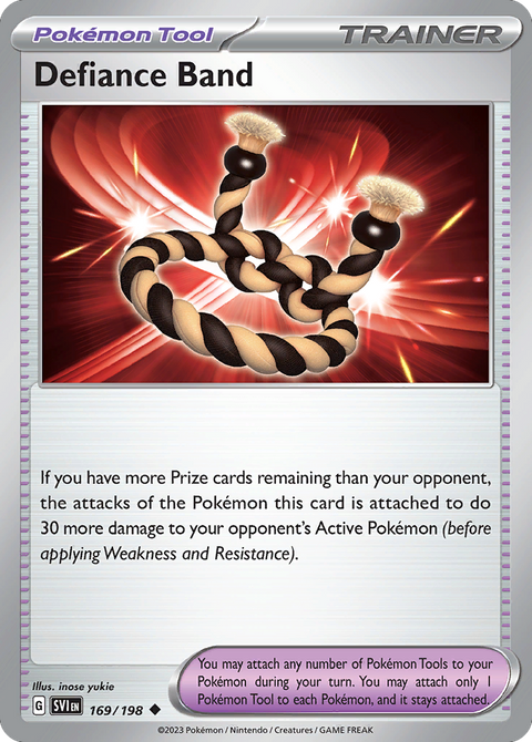 Defiance Band 169 Scarlet & Violet Pokémon card