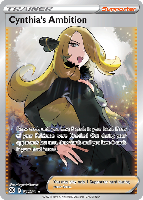 Cynthia's Ambition 169 Brilliant Stars Pokémon card