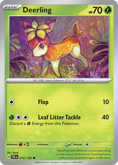 Deerling 16 Temporal Forces Pokémon card