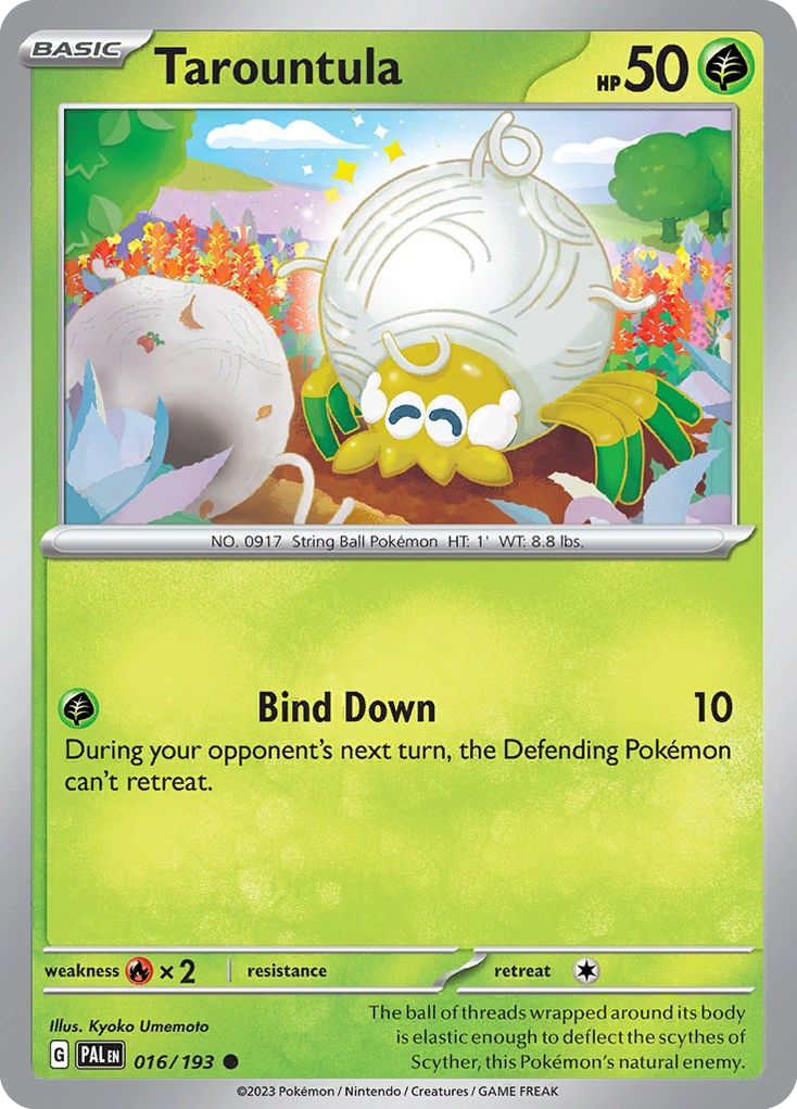 Tarountula 16 Paldea Evolved Pokémon card