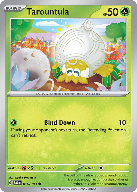 Tarountula 16 Paldea Evolved Pokémon card