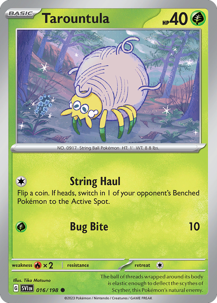 Tarountula 16 Scarlet & Violet Pokémon card