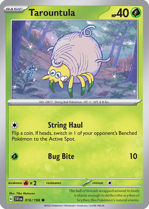 Tarountula 16 Scarlet & Violet Pokémon card