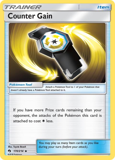 Counter Gain 170 Lost Thunder Pokémon card