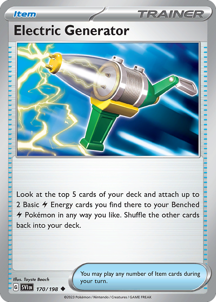 Electric Generator 170 Scarlet & Violet Pokémon card
