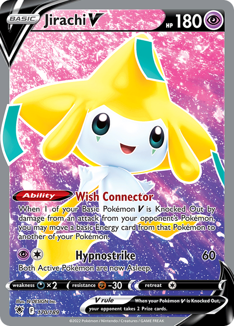 Jirachi V 170 Astral Radiance Pokémon card