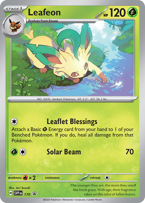 Leafeon 170 Scarlet & Violet Black Star Promos Pokémon card