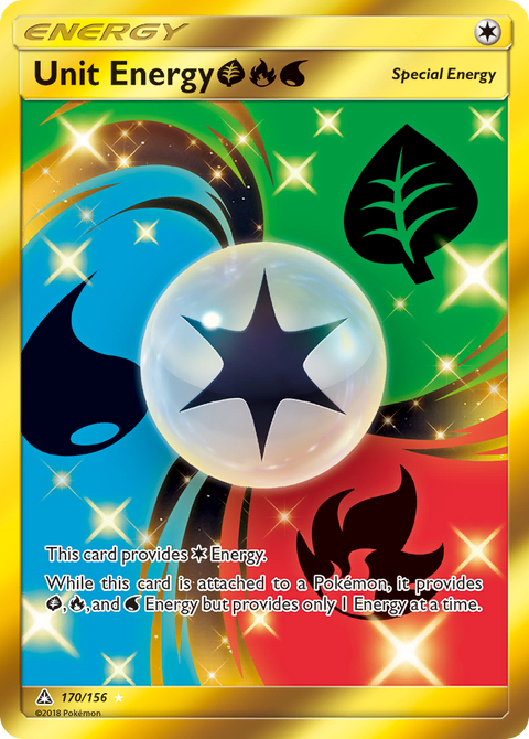 Unit Energy GrassFireWater 170 Ultra Prism Pokémon card
