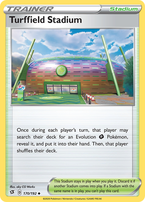 Turffield Stadium 170 Rebel Clash Pokémon card