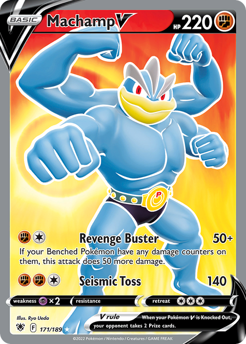 Machamp V 171 Astral Radiance Pokémon card