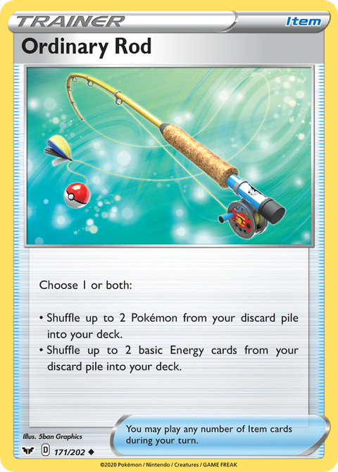 Ordinary Rod 171 Sword & Shield Pokémon card