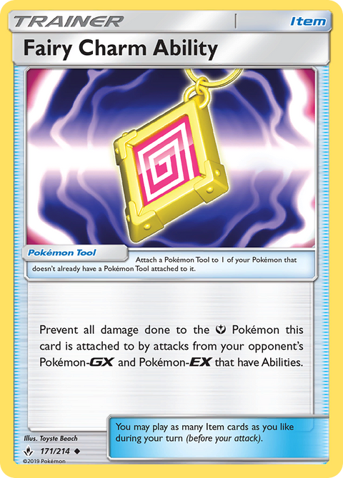 Fairy Charm Ability 171 Unbroken Bonds Pokémon card