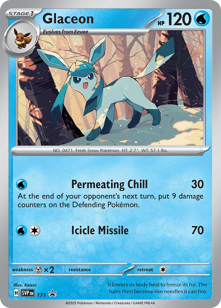 Glaceon 171 Scarlet & Violet Black Star Promos Pokémon card