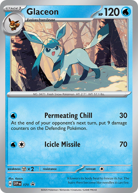 Glaceon 171 Scarlet & Violet Black Star Promos Pokémon card