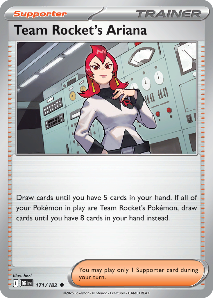 Team Rocket's Ariana 171 Destined Rivals Pokémon card