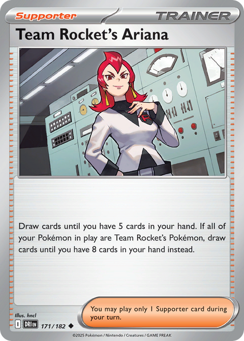Team Rocket's Ariana 171 Destined Rivals Pokémon card