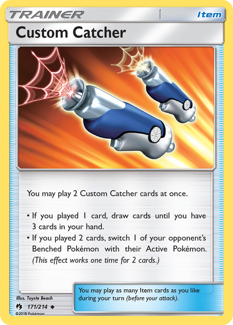 Custom Catcher 171 Lost Thunder Pokémon card