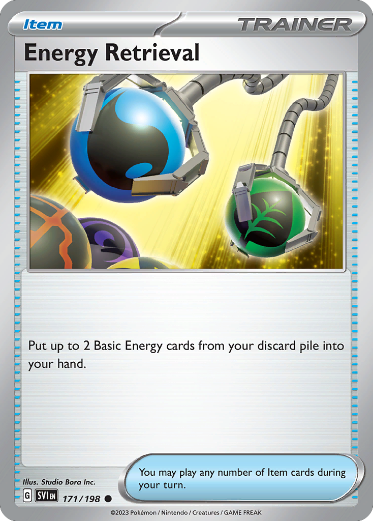 Energy Retrieval 171 Scarlet & Violet Pokémon card